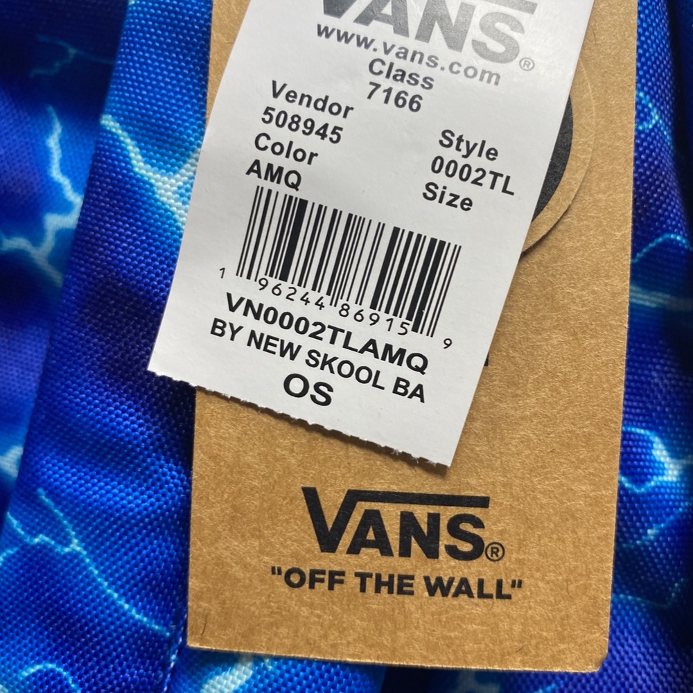 VANS Old Skool Backpack Boys' Blue Skateboard Bag Logo VN0002TLAMQ - Picture 6 of 6